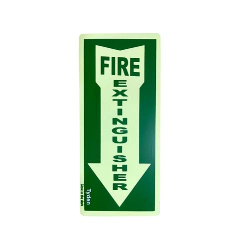 Fire Extinguisher And Fire Exit Signs Glow In The Dark Lazada Ph