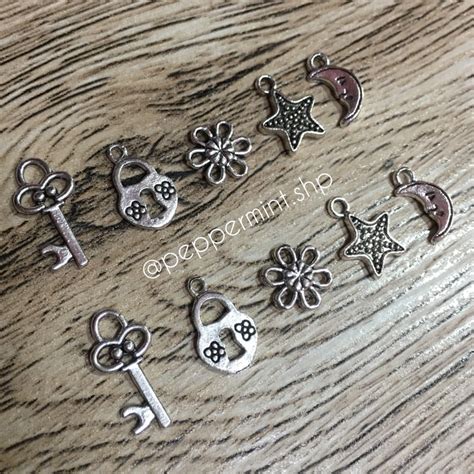 Silver charms/pendants (10pcs) | Shopee Philippines