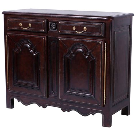 Nabuk Leather Sideboard For Sale At 1stdibs