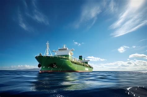 Premium Photo Iconic Green And Yellow BP Oil Tanker Gently Floating