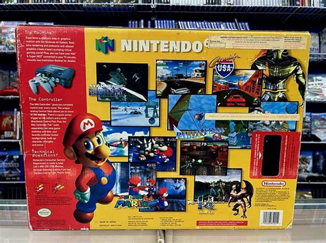 Nintendo N64 Console Complete In Box Movie Galore