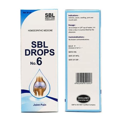 Sbl Drops No Joint Pain Ml Amazon In Health Personal Care