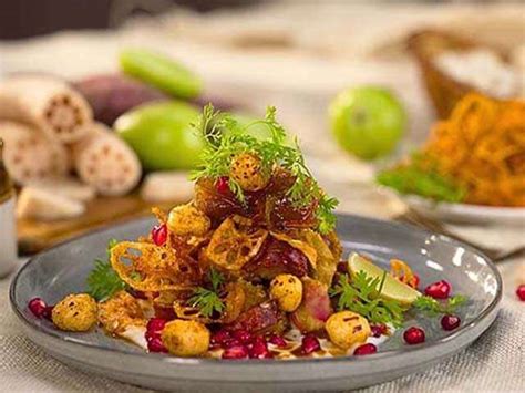 Food For Celebrations Sweet Potato Lotus Root Chaat Chef Ranveer