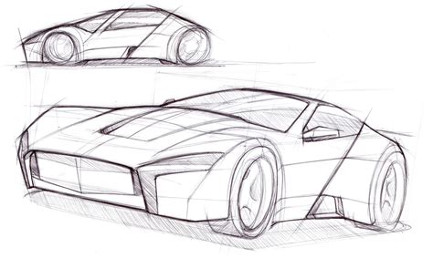 car drawings sketches sketch coloring page
