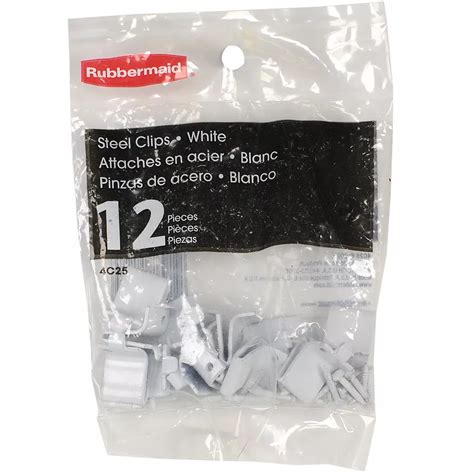 Rubbermaid Shelf Support Clips For E5 Steel Uprights The Home Depot