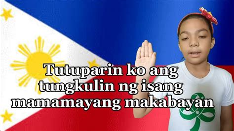 Panatang Makabayan Panunumpa Ng Katapatan Sa Watawat Ng Pilipinas