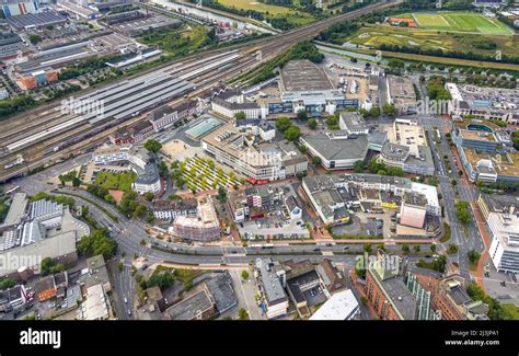 Luftaufnahme Stadtzentrum Mit Platz Der Deutschen Einheit Und Hamm