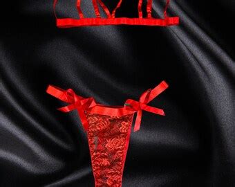 Peek A Boo Lingerie Etsy