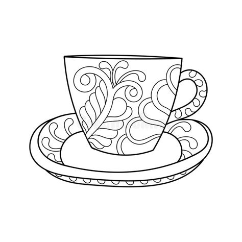 Flowers In A Tea Cup Coloring Page Coloring Pages Abstract Coloring