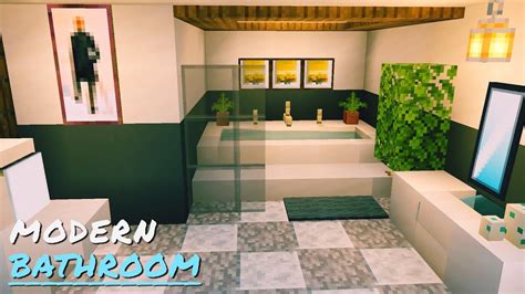 Modern Bathroom Design Tutorial (Minecraft PE 1.16 Beta) - YouTube