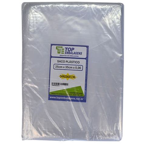 SACO PLAST TRANS 25X35CM 1KG TOP Comercial Alvorada