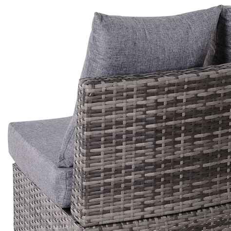 Outsunny 5PCS Garden Rattan Wicker Sofa Outdoor Patio Furniture Set W