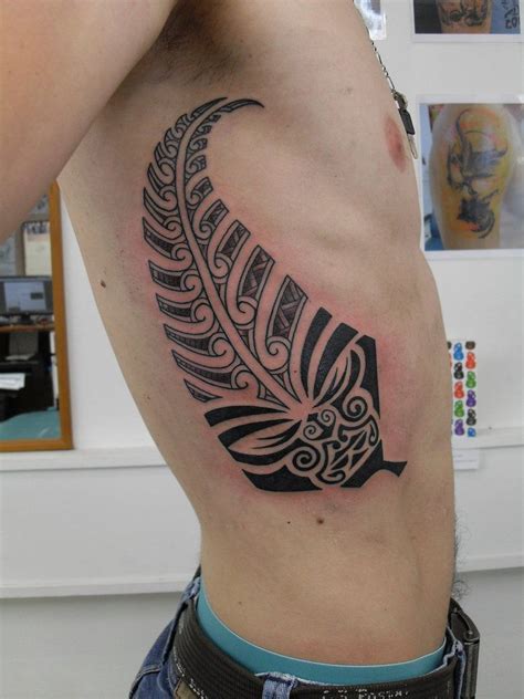 Maori Fern Fern Tattoo New Zealand Tattoo Polynesian Tattoo