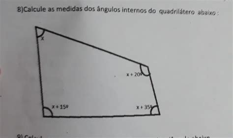 Angulos Internos De Um Quadrilatero