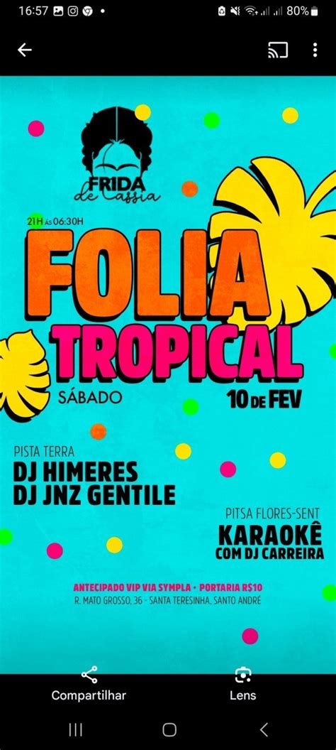 FOLIA CARNAVAL NA FRIDA em Santo André Sympla