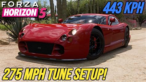 FORZA HORIZON 5 275 MPH TVR Cerbera Speed 12 Tune Setup YouTube