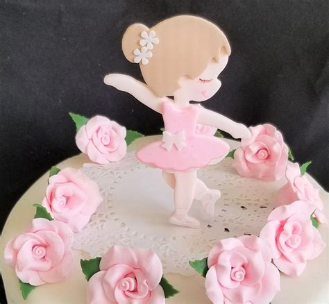 Ballerina Cake Topper Ballerina Baby Ballet Baby Shower - Etsy