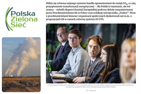 FORBES Zbliża się zmiana w handlu uprawnieniami do emisji CO2 Polska