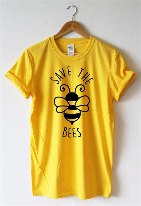 Hillbilly New Listing Funnyandcute Bees Printed T Shirt Save The Bees Slogan Printed T Shirt Man