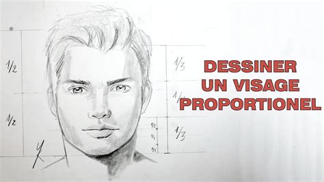 Comment Dessiner Un Visage D Homme Au Crayon Avec Proportions YouTube