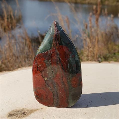 African Bloodstone Display Piece Crystal Vaults