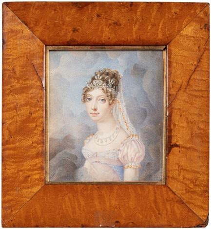 A Portrait Miniature Of The Marie Caroline Duchess Of Berry