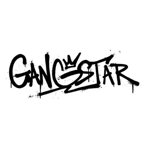 Premium Vector Graffiti Spray Paint Word Gangstar Isolated Vector