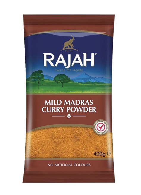 Rajah Mild Madras Curry Powder 400g Buy Online At The Asian Cookshop