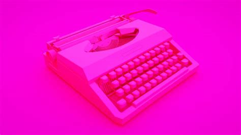 Pink Typewriter Stock Photos Pictures And Royalty Free Images Istock