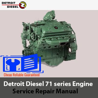 Detroit Diesel Inline Series 71 Engine Service Repair Manual