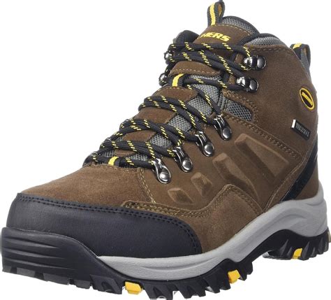 Skechers Men S Relment Pelmo Hiking Boot Khk 9 5 Wide Us Uk Fashion