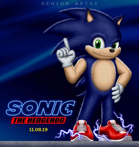 Sonic the Hedgehog - Movie Redesign by SeniorArtsy on DeviantArt