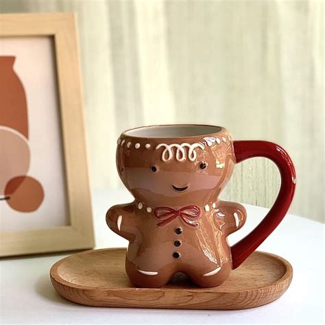 Amazon Tokzon Gingerbread Man Mug Gingerbread Coffee Mug Cartoon