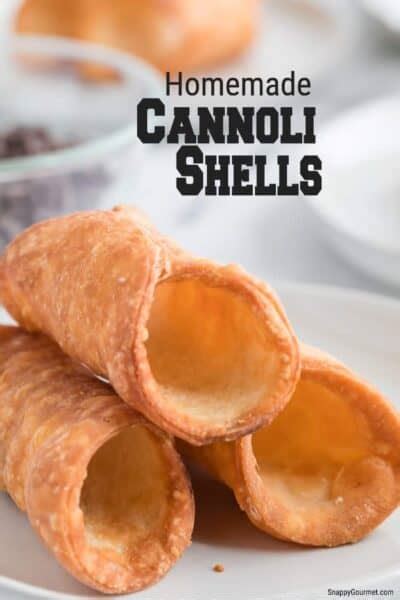 Cannoli Shells (+ Simple Filling Ideas) - Snappy Gourmet