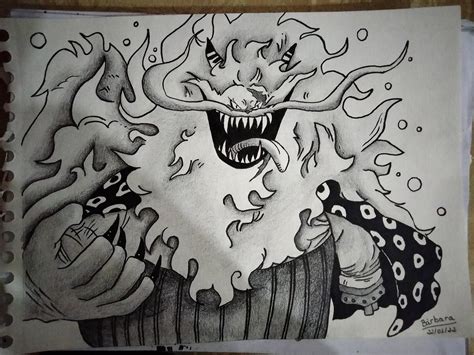 My drawing of Nekomamushi in Sulong form. : r/OnePiece