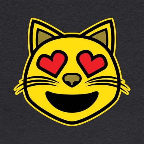 Heart Eyes Smiling Cat Face Funny Feline Lover Novelty product - Pet ...