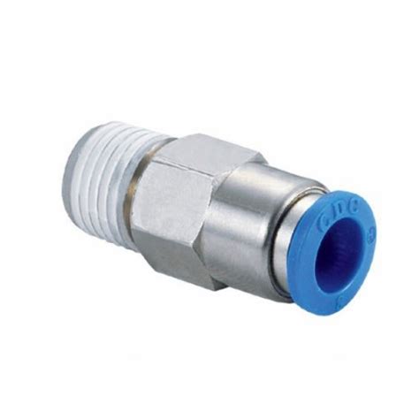 Conexão Pneumática Reta Macho 8mm Rosca 1 4 npt Royal Máquinas e