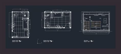 Bathroom Dwg Section For Autocad Designs Cad