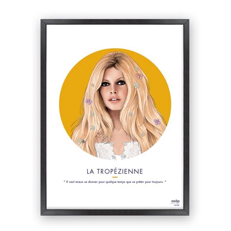 Brigitte Bardot Poster Brigitte Bardot Illustration French Sex Symbol