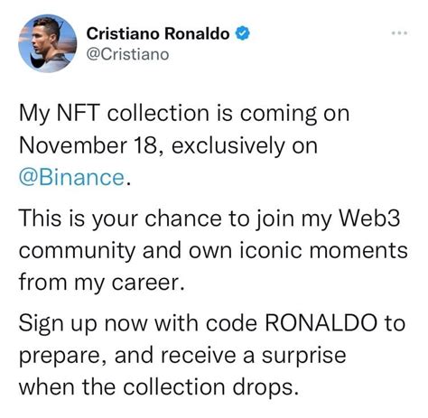 Cryptobits On Binance Feed Breaking Cristiano Ronaldo Has