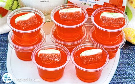 Malibu Watermelon Rum Jello Shots Trop Rockin