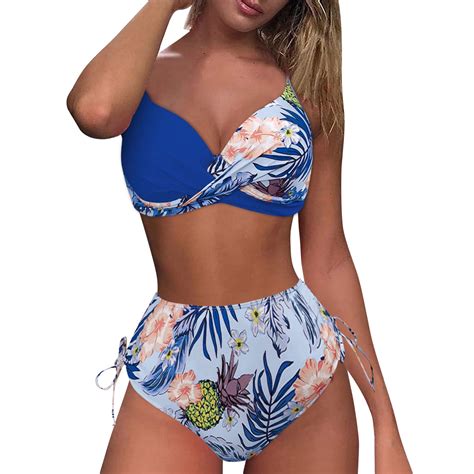 Hwmodou Female Bikinis Sets Women S Large Size Split Bikini Small Fresh