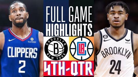 Los Angeles Clippers Vs Brooklyn Nets Highlights Hd Th Qtr Nov