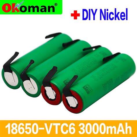 Vtc6 37v 3000mah 18650 Li Ion Battery 30a Dischar Grandado