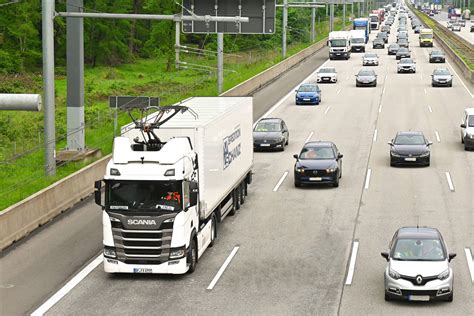 Nfz Messe Oberleitungs Lkw Erweiterte EHighway Teststrecke