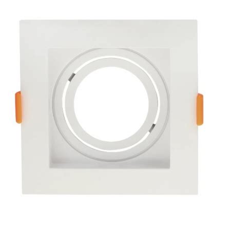 Spot Embutir Dicroica Quadrado Conecta Abs 10cm DL146Dicw 10 Unidades