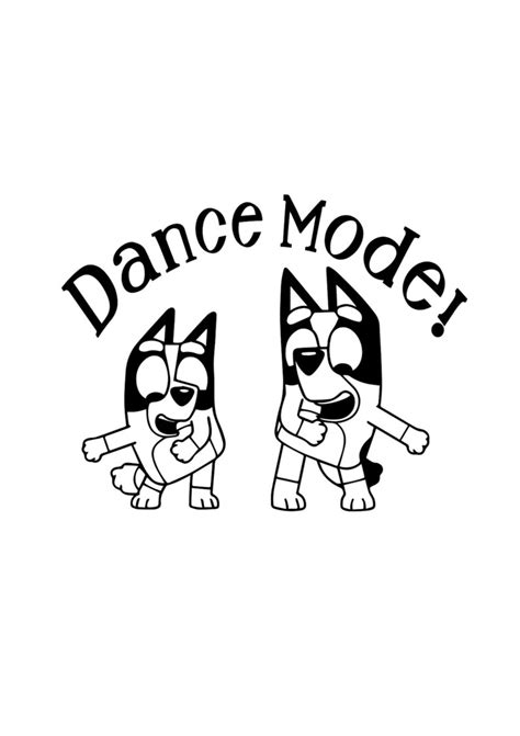 Bluey Show Bluey and Bingo Dance Mode PNG Bluey Download Bundle - Etsy