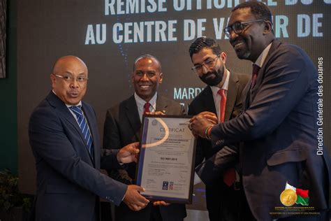 Le Centre De Valeur De La Douane Malagasy Certifi Iso