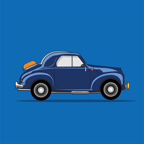 Vector Illustration Flat Blue Car 24038076 Vector Art At Vecteezy