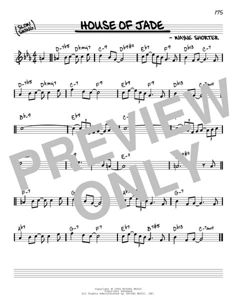 House Of Jade Reharmonized Version Arr Jack Grassel By Wayne